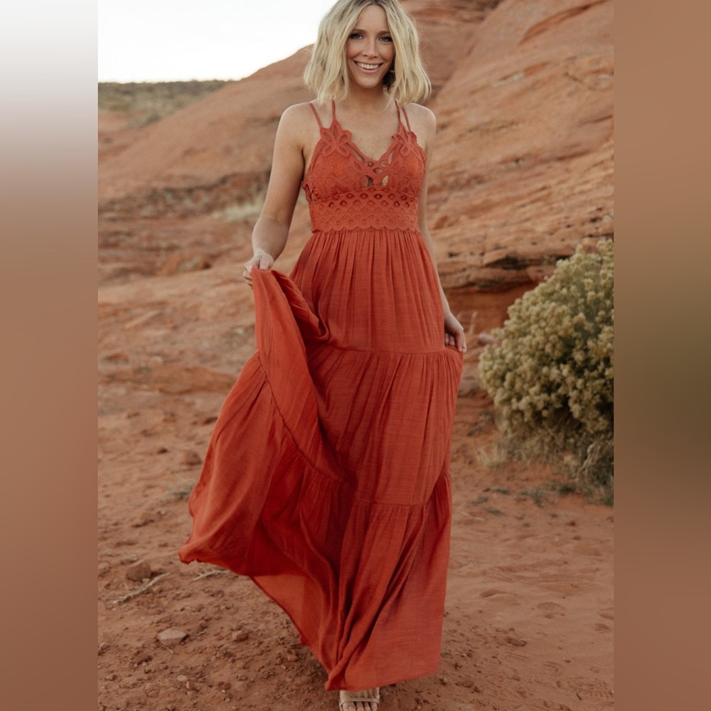 Baltic Born Summerlin Lace Top Maxi Dress